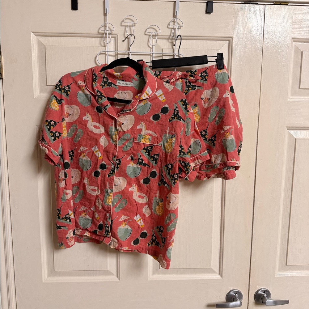Crafted by Mahogany Summer Fun 100% Cotton Pajama Set - Picture 2 of 8